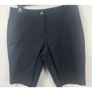 Talbots Women's Navy Blue Shorts - Size 10 Petite